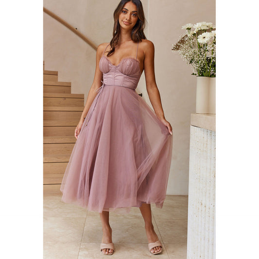 Sexy Strapless Casual Dress for Women Spring Summer Style