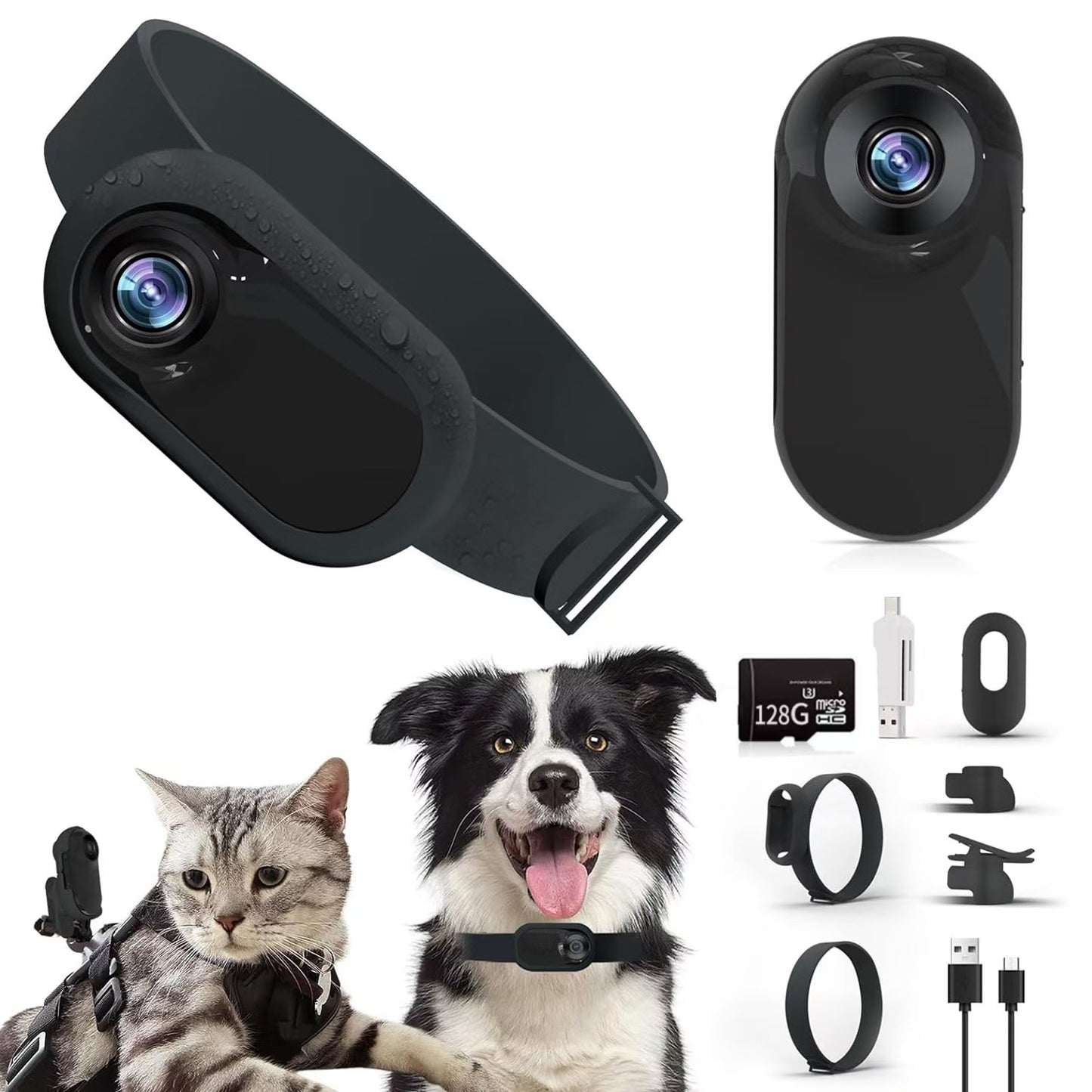 Portable Magnetic Clip Camera HD | Collar & Sports Action Cam