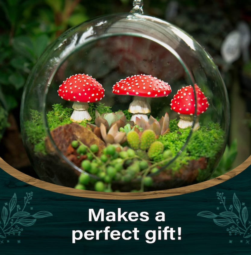 Luminous Resin Mushroom Garden Ornament – Glow Decor for Plants & Outdoor Garden