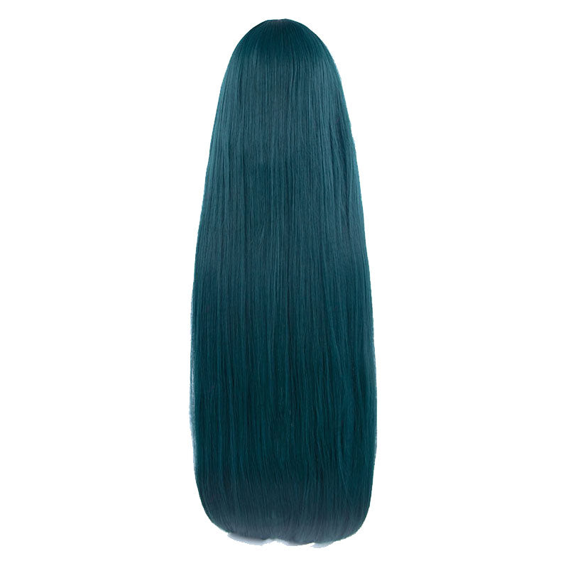 Saya Cosplay Wig 100cm Dark Green Long Hair Synthetic + Wig Cap
