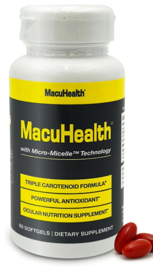 MacuHealth Triple Carotenoid Eye Vitamins – Lutein, Zeaxanthin & Meso-Zeaxanthin – Vision Support for Adults – 180 Softgels (Pack of 2, 6 Month Supply)