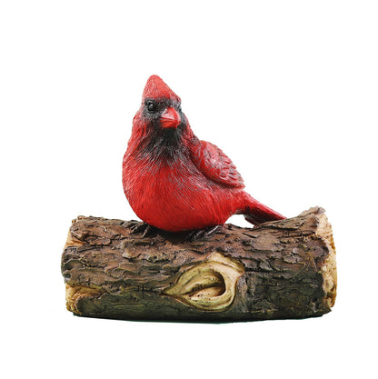 Garden Red Bird Resin Decoration
