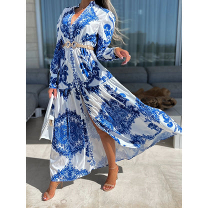 Bohemian Casual Long Dress Loose Holiday Dress