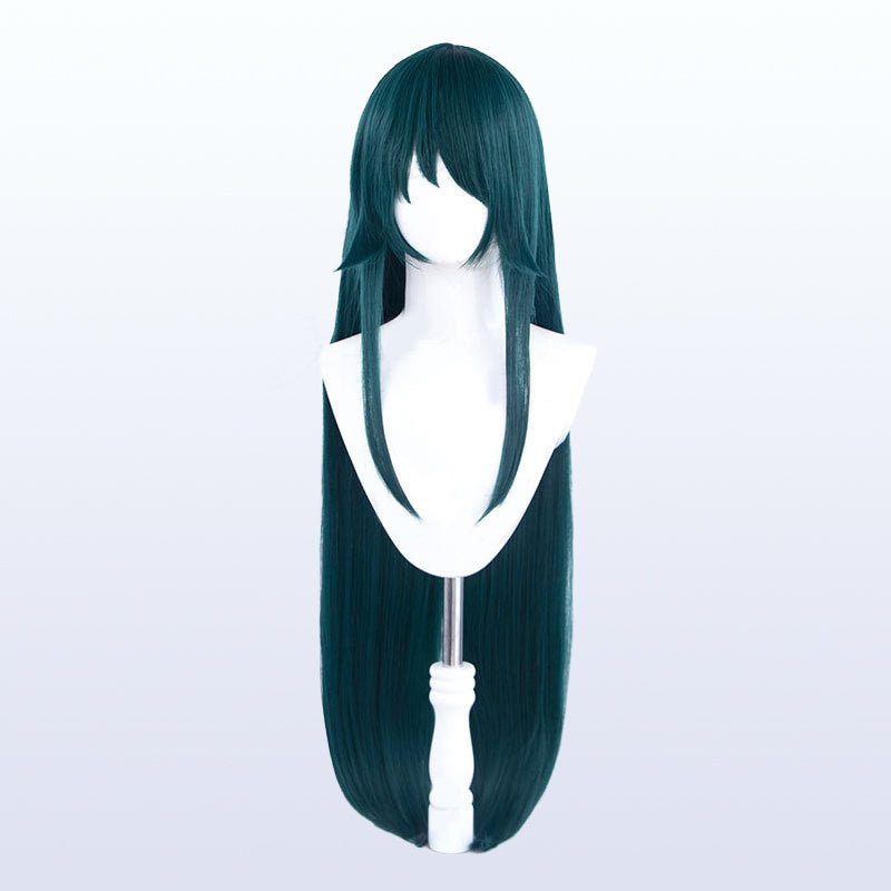 Saya Cosplay Wig 100cm Dark Green Long Hair Synthetic + Wig Cap