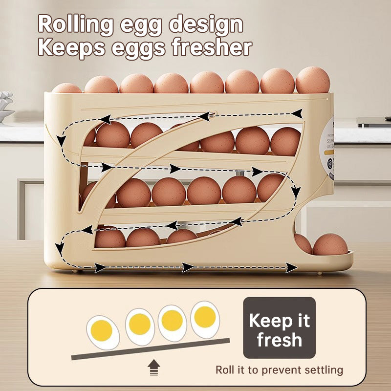 Slide-Roll Egg Box - Fridge Egg Box