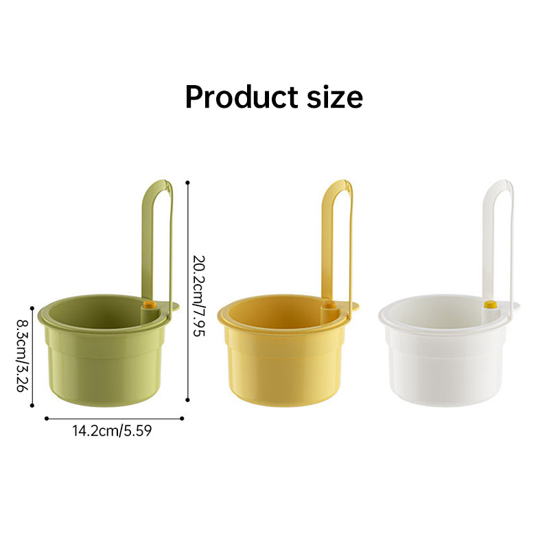 Adjustable Hanging Sink Drain Basket for Kitchen Sink, Food Waste Separator, Filter Basket & Fruit Washing Strainer