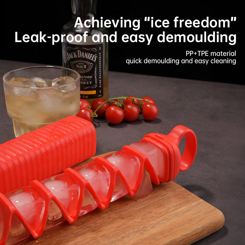 Creative Ice Cube Mold: 10 - Grid Pull - out Bar, Silicone, for Home Bars/Kitchens