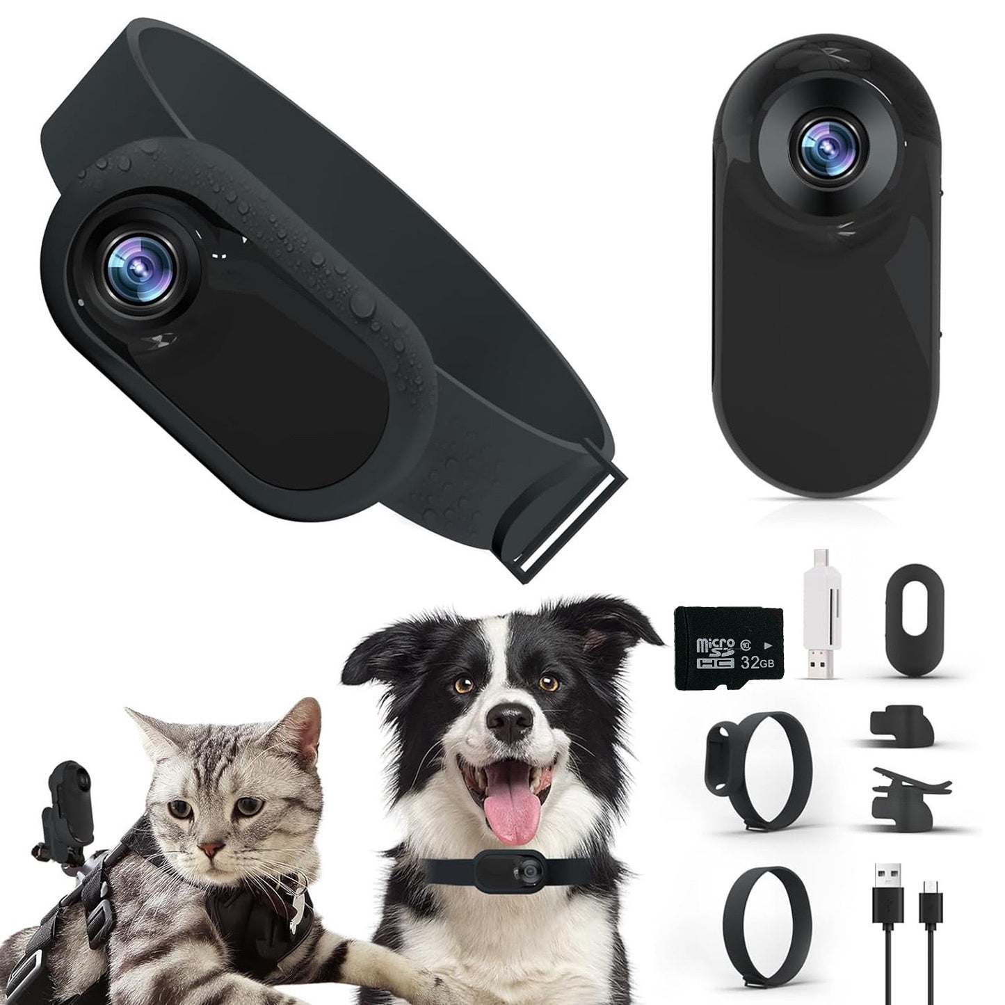 Portable Magnetic Clip Camera HD | Collar & Sports Action Cam