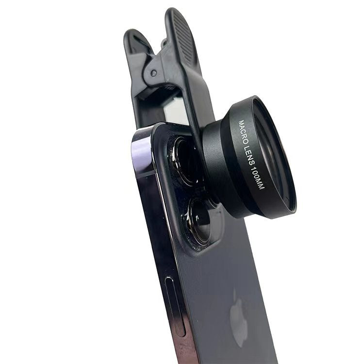 Mobile Phone Macro Lens with LED Fill Light for Close-Up Photography