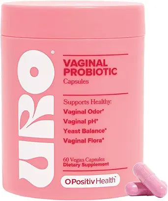 O Positiv Health Vaginal Probiotic Capsules – Women’s Probiotic Supplement, 60 Vegan Capsules