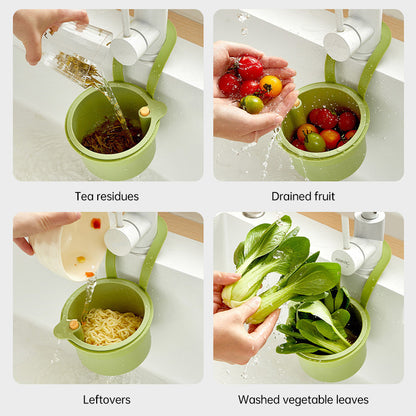 Adjustable Hanging Sink Drain Basket for Kitchen Sink, Food Waste Separator, Filter Basket & Fruit Washing Strainer