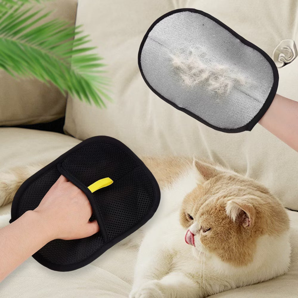 PetPro Magic Gloves - Two-Way Adhesive Hair Remover for Furniture & Clothes