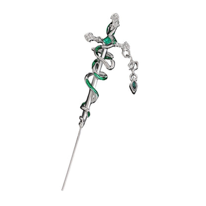 Snake-shaped earrings with a wraparound design