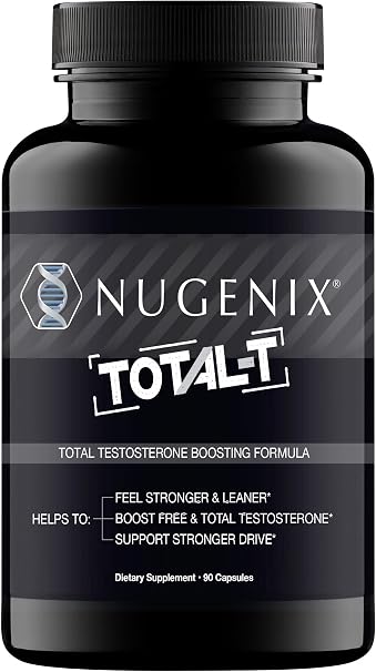 Nugenix Total-T Testosterone Support Supplement for Men – Energy & Strength Support, 90 Count