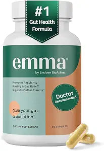 Emma Gut Health Supplement – Digestive & Gut Wellness Support, 60 Capsules