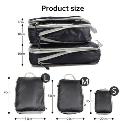 Travel Packing Cubes – Ultrathin Expandable Luggage Organizer Set