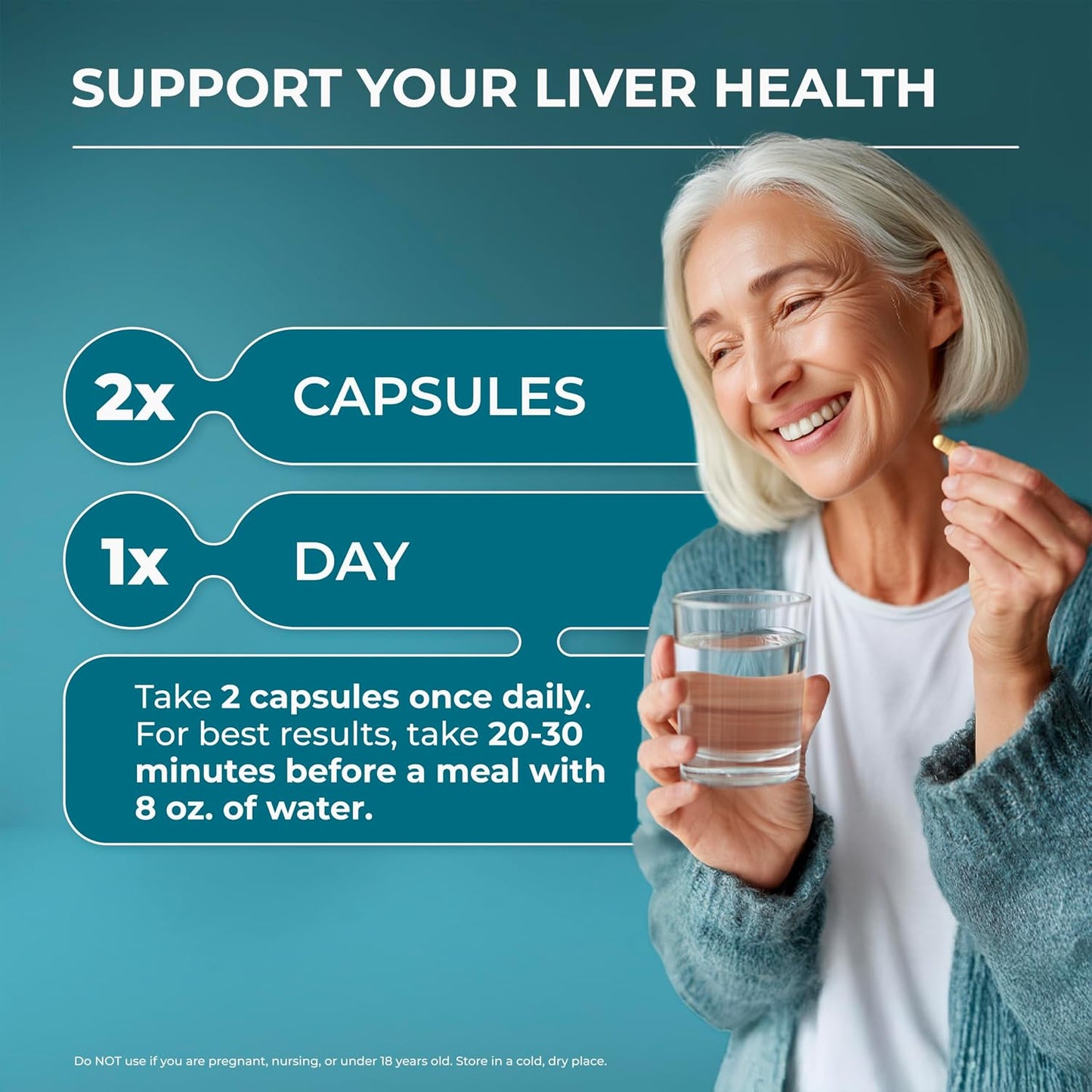 PureHealth Research Liver Health Formula – Liver Support Supplement, 60 Vegetarian Capsules