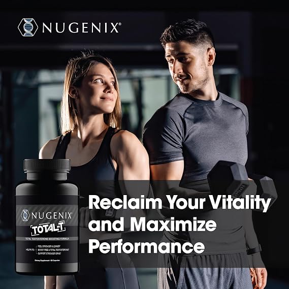 Nugenix Total-T Testosterone Support Supplement for Men – Energy & Strength Support, 90 Count
