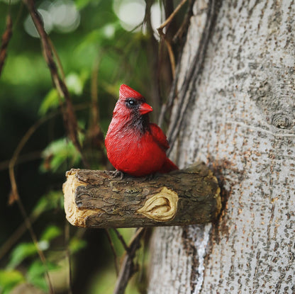 Garden Red Bird Resin Decoration