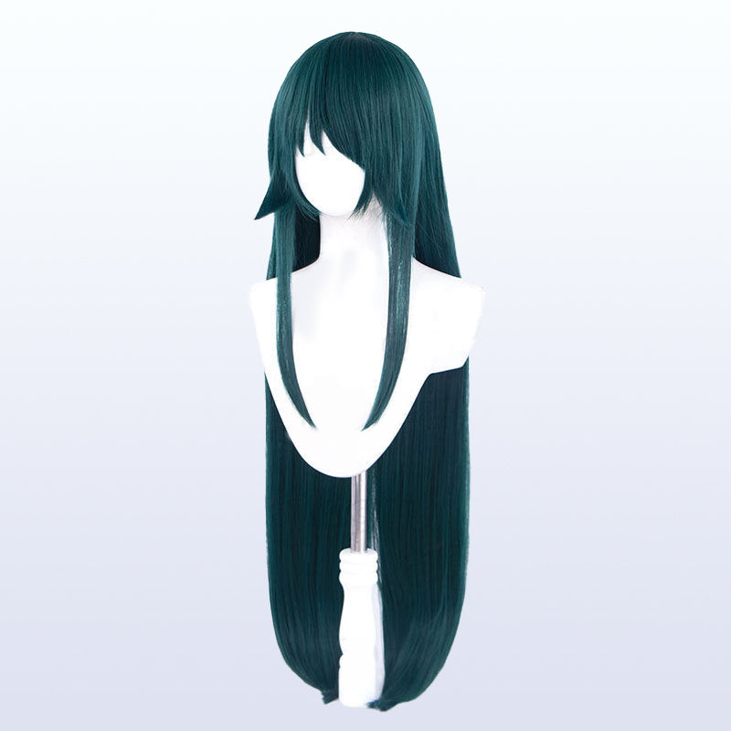 Saya Cosplay Wig 100cm Dark Green Long Hair Synthetic + Wig Cap