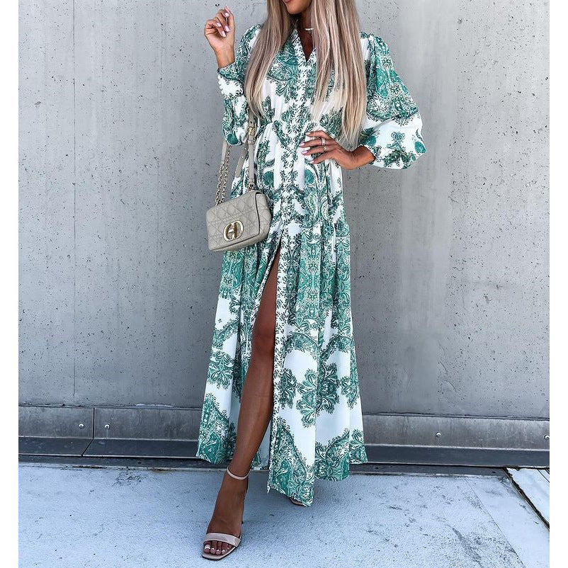Bohemian Casual Long Dress Loose Holiday Dress
