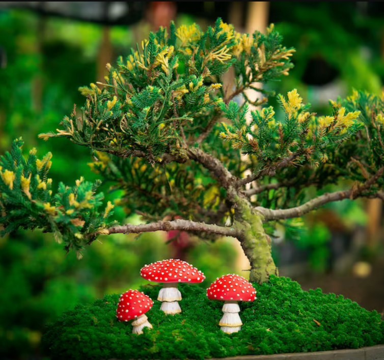 Luminous Resin Mushroom Garden Ornament – Glow Decor for Plants & Outdoor Garden