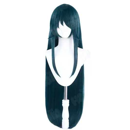 Saya Cosplay Wig 100cm Dark Green Long Hair Synthetic + Wig Cap