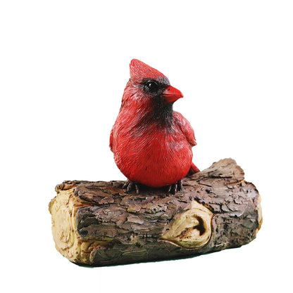 Garden Red Bird Resin Decoration