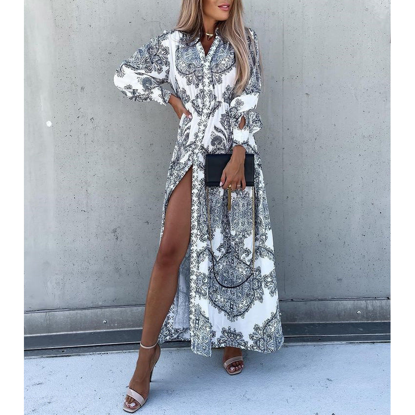 Bohemian Casual Long Dress Loose Holiday Dress