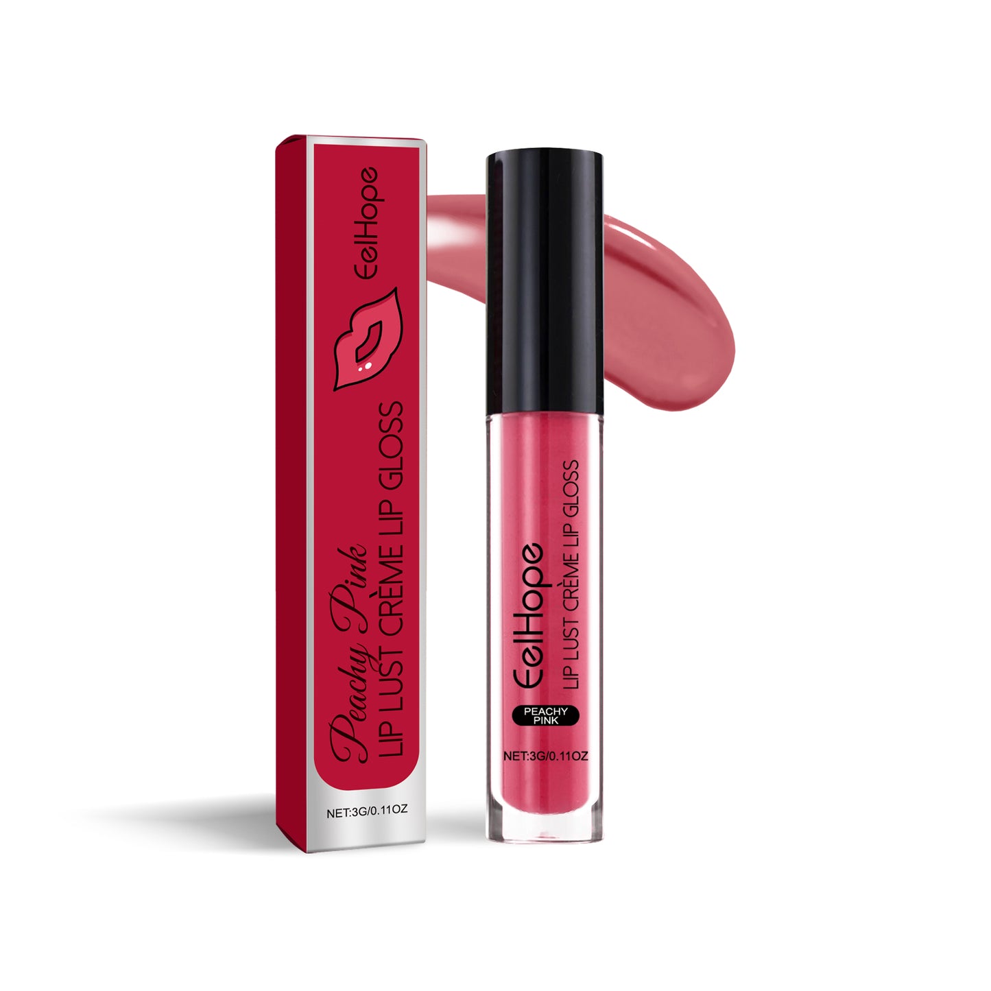 Lip Glaze, Moisturizing And Hydrating, Easy To Color, Not Easy To Stick Cup Long-Lasting Portable Lipstick Glaze