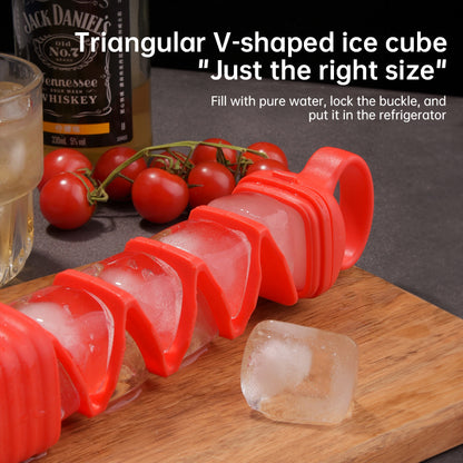 Creative Ice Cube Mold: 10 - Grid Pull - out Bar, Silicone, for Home Bars/Kitchens