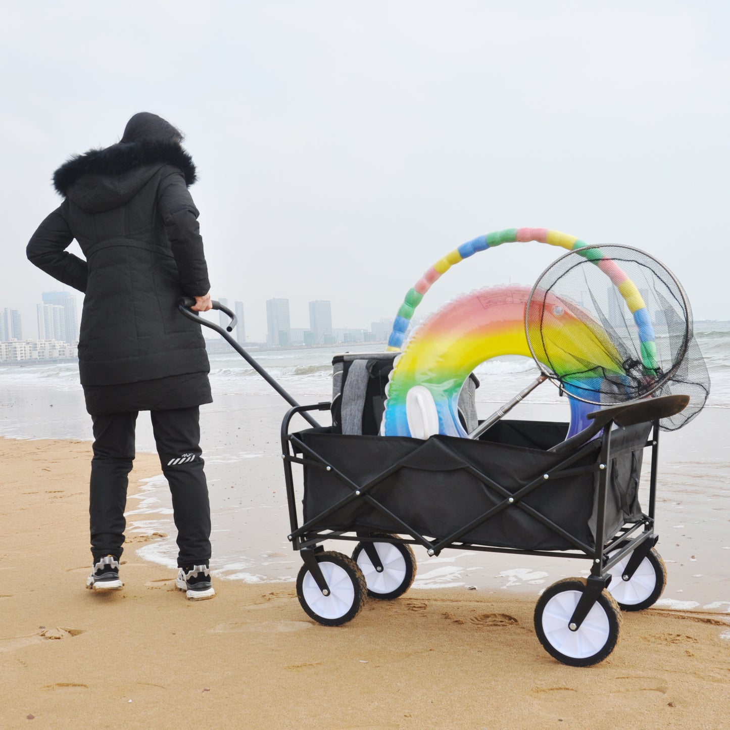 Folding Wagon Garden Beach Cart