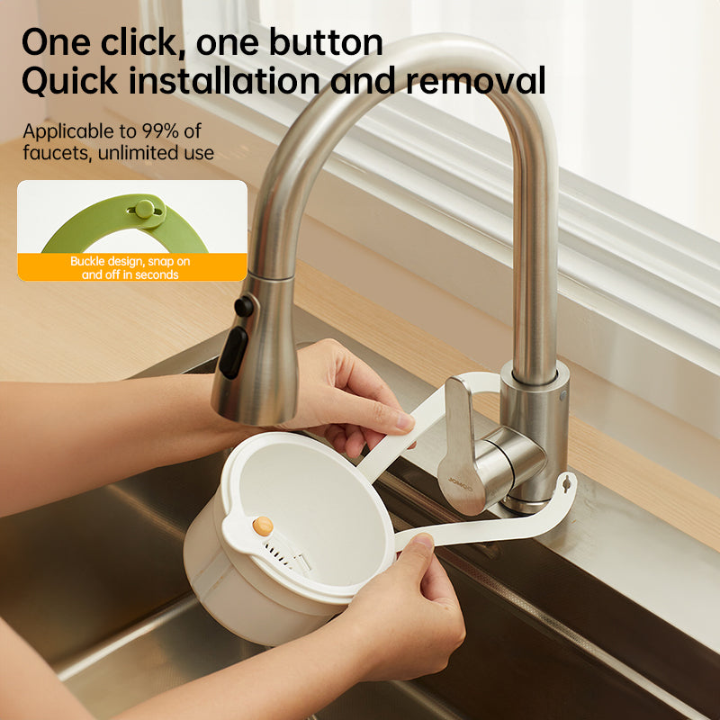 Adjustable Hanging Sink Drain Basket for Kitchen Sink, Food Waste Separator, Filter Basket & Fruit Washing Strainer