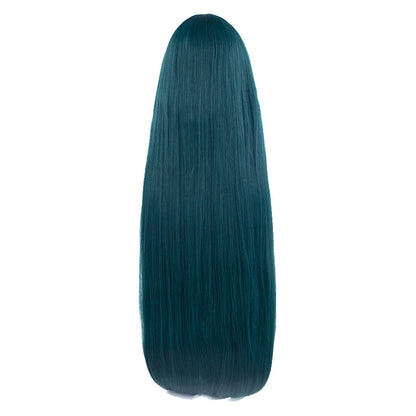 Saya Cosplay Wig 100cm Dark Green Long Hair Synthetic + Wig Cap