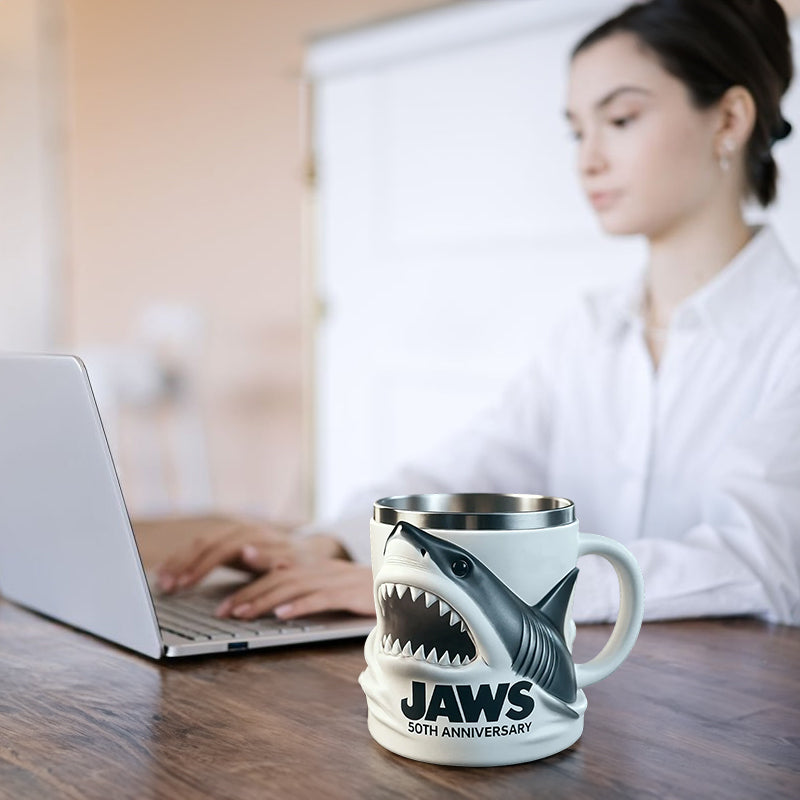 3D Shark Mug - Ocean-Themed Decor Gift for Fans & Collectors
