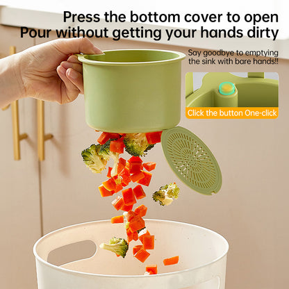 Adjustable Hanging Sink Drain Basket for Kitchen Sink, Food Waste Separator, Filter Basket & Fruit Washing Strainer