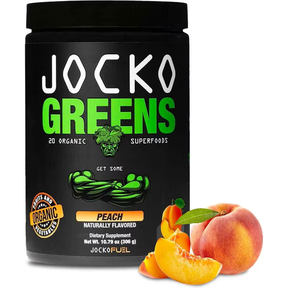 Jocko Fuel Organic Greens & Superfood Powder – Peach Flavor | 30 Servings
